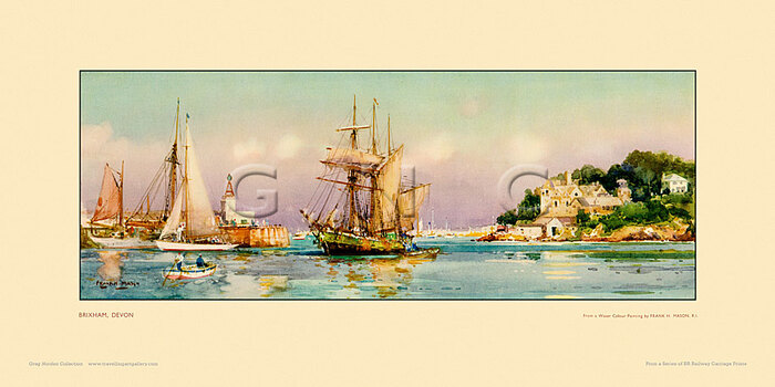 Brixham by Frank Henry Mason