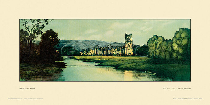 Fountains Abbey by Frank Henry Mason