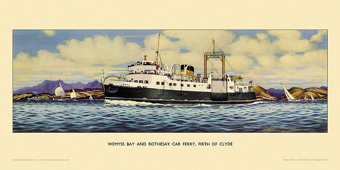 Wemyss Bay & Rothesay Car Ferry, Firth of Clyde by Alasdair Macfarlane