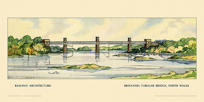 Britannia Tubular Bridge by Kenneth Steel