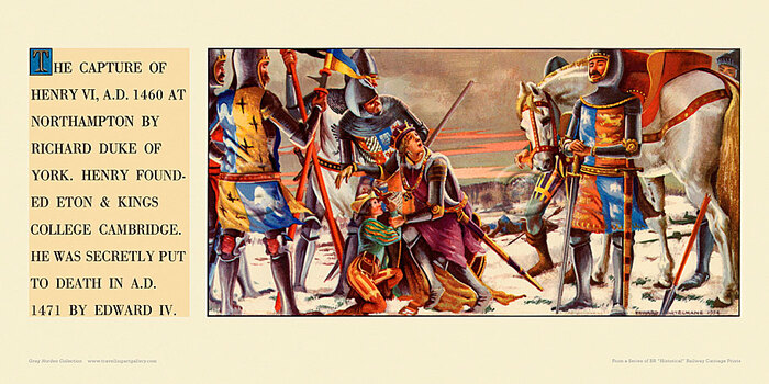Capture of Henry VI, 1460, Northampton. by Edward Mortelmans