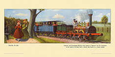 1835 Leicester and Swannington Railway train by Cuthbert Hamilton-Ellis