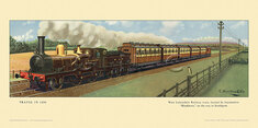 1890 West Lancashire Rly train on the way to Southport by Cuthbert Hamilton-Ellis