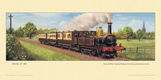 1895 East and West Junction Rly train at Stratford-on-Avon by Cuthbert Hamilton-Ellis