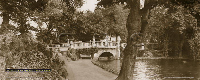 Cheltenham, Pittville Gardens [View II] - London Midland & Scottish Railway