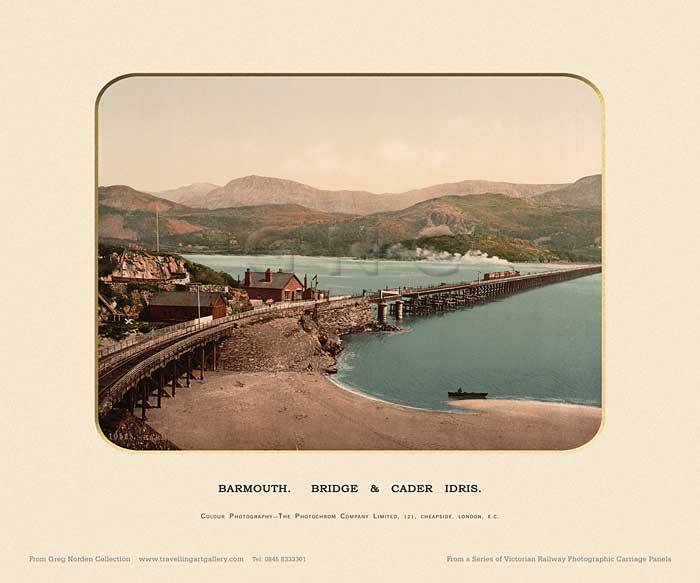 Barmouth, Bridge & Cader Idris  - Photochrom (various railways)