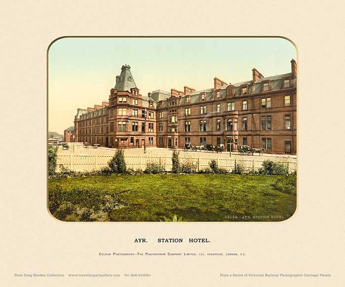 Ayr, Station Hotel  - Photochrom (various railways)
