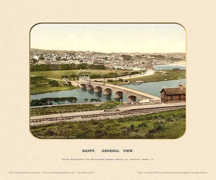 Banff, General View  - Photochrom (various railways)