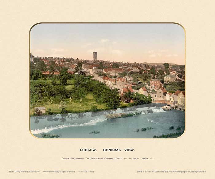 Ludlow, General View  - Photochrom (various railways)