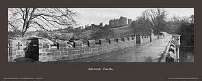 Alnwick Castle [from River Bridge] - North Eastern Railway