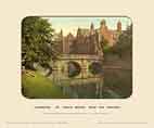 Cambridge, St John's Bridge - Photochrom (various railways)