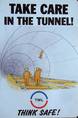 ORIGINAL CHANNEL TUNNEL TML ART RAILWAY POSTER No. 12
