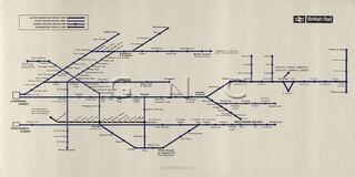 Fenchurch St Suburban LTS Lines Map Diagram c1968 - British Rail Eastern Region