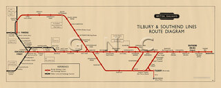 London LTS Tilbury Southend Map Diagram 1949
