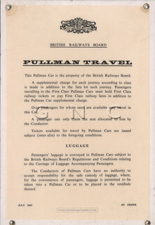 Pullman Travel - BRB - Supplemental Charge