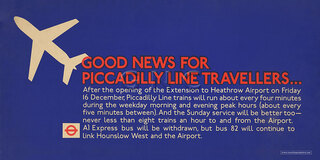 Good News for Piccadilly Line Travellers Notice 1977 - London Transport