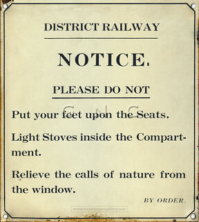 Do Not Relieve Calls Of Nature Through Window