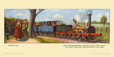 1835 Leicester and Swannington Railway train by  Hamilton-Ellis