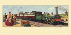 1850 London & North Western Railway train at Sandbach by Cuthbert Hamilton-Ellis