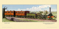 1855 Maryport & Carlisle Railway train  by  Hamilton-Ellis