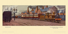 1885 North Staffordshire Rly Manchester express nr Stoke by Cuthbert Hamilton-Ellis