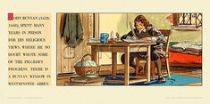 John Bunyan (1628-88) many years, Bedford Prison. by  Sawyer