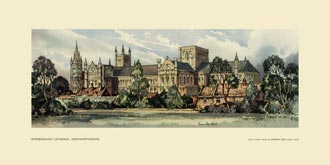 Peterborough Cathedral by Kenneth Steel