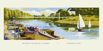 Chester, Groves & River Dee by Reginald Montague Lander