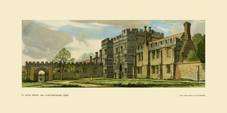 St Osyth Priory nr Clacton-on-Sea by Frederick William Baldwin