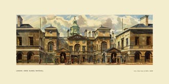 London, Horse Guards, Whitehall by John L Baker