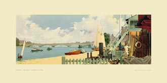 London, River Thames at Putney by A J Wilson