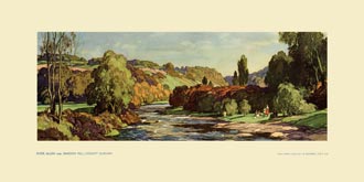 River Allen, nr Bardon Mill by Leonard Russell Squirrell