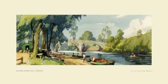 Ilkley, River Wharfe by Frank Sherwin