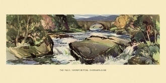 Invermoriston, Falls by Kenneth Steel