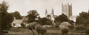 Tewkesbury Abbey - London Midland & Scottish Railway