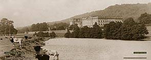 Chatsworth House [From Lake] - London Midland & Scottish Railway