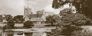 Elstow Church nr Bedford - London Midland & Scottish Railway