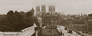 York Minster, from City Walls - London Midland & Scottish Railway