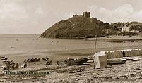 Criccieth [Castle from Beach] - London Midland & Scottish Railway