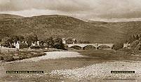 Ballater, River & Bridge - London Midland & Scottish Railway