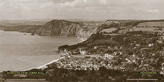 Sidmouth from Combe Hill - London Midland & Scottish Railway
