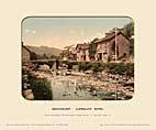 Beddgelert, Llewellyn Hotel - Photochrom (various railways)