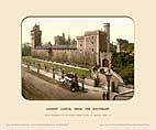 Cardiff Castle, From Southeast - Photochrom (various railways)