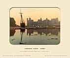 Caernarvon Castle, Sunset - Photochrom (various railways)