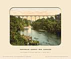 Pontcysyllte Aqueduct, Near Llangollen - Photochrom (various railways)