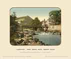 Llangollen, Chain Bridge Hotel, Berwyn - Photochrom (various railways)