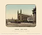 Cambridge, King's College - Photochrom (various railways)