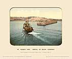 St Peter Port, Boats Arrival, Guernsey - Photochrom (various railways)