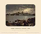 Corbiere Lighthouse, Moonlight, Jersey - Photochrom (various railways)