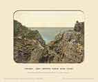 Tintagel, King Arthur's Castle Fm Valley - Photochrom (various railways)